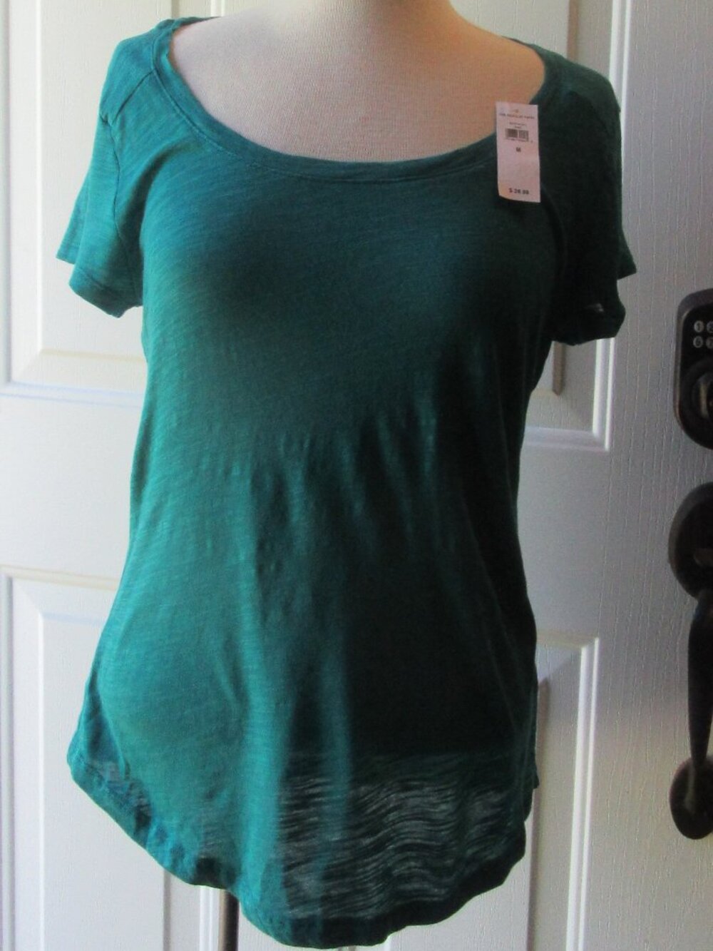 NWT Teal Banana Republic Short-sleeved Malibu Tee Shirt Sz M